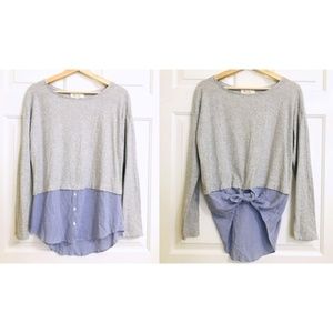 Ture by Vince Camuto Tunic Tinted Long Sleeves Top